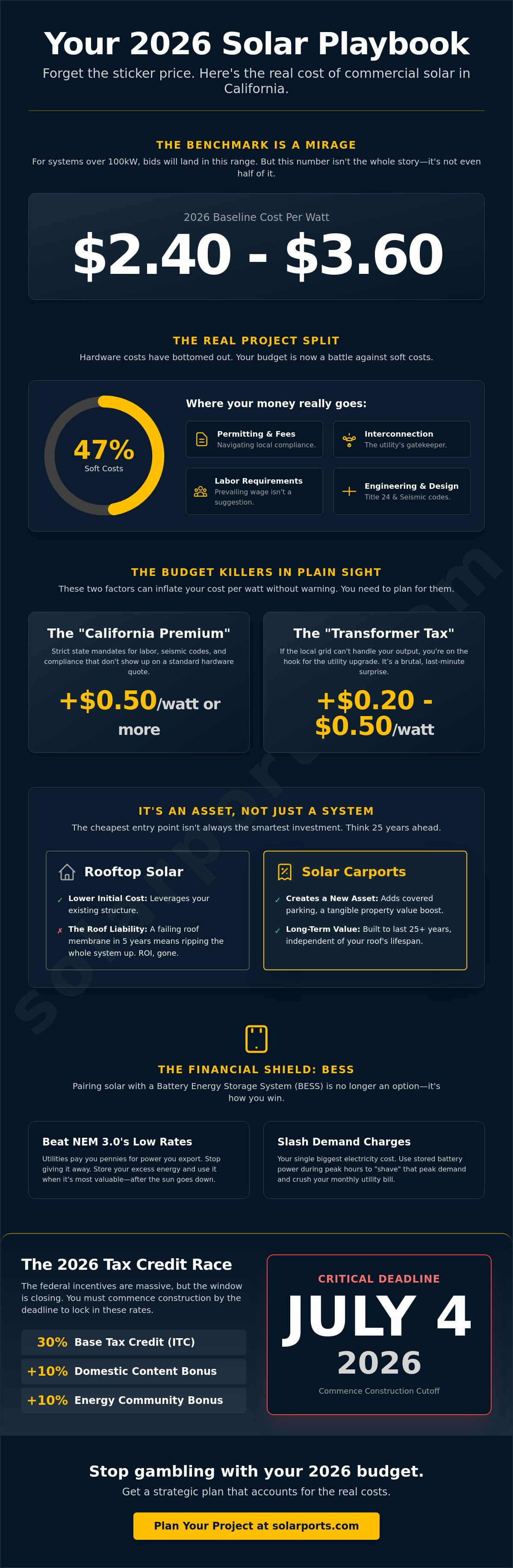 Commercial Solar Installation Cost Per Watt: The Unfiltered 2026 Reality