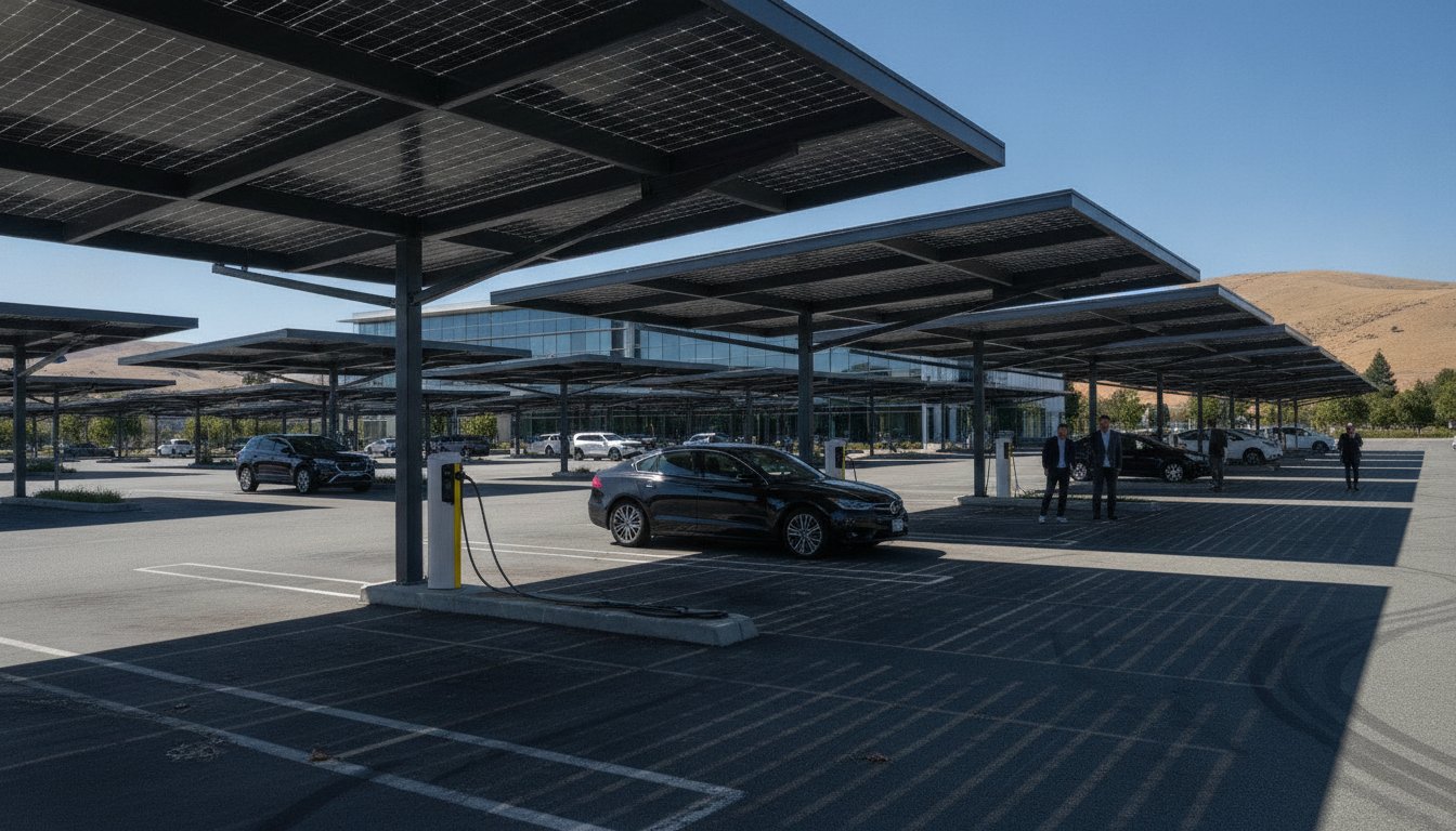 Solar Canopies for Commercial Properties: Turning Parking Lots into Strategic Energy Assets