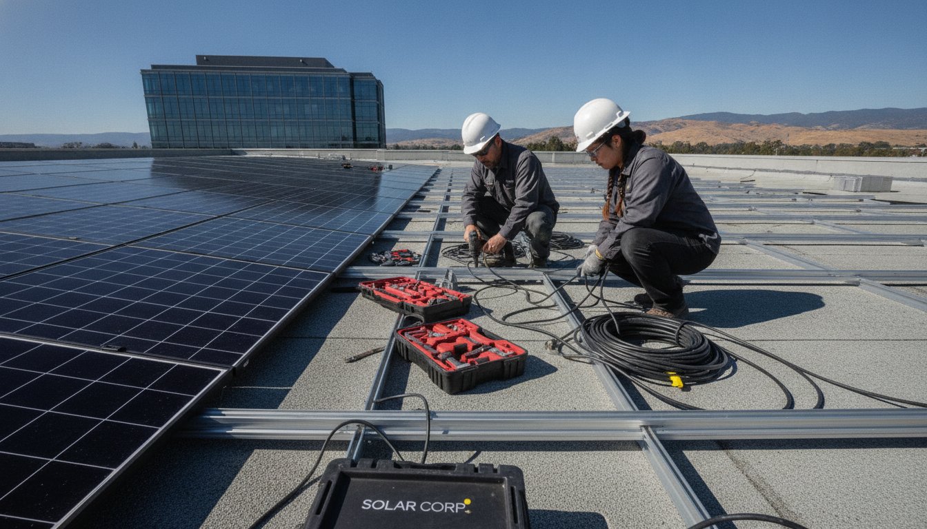 Flat Roof Commercial Solar Installation: A Strategic 2026 Guide for CA Businesses
