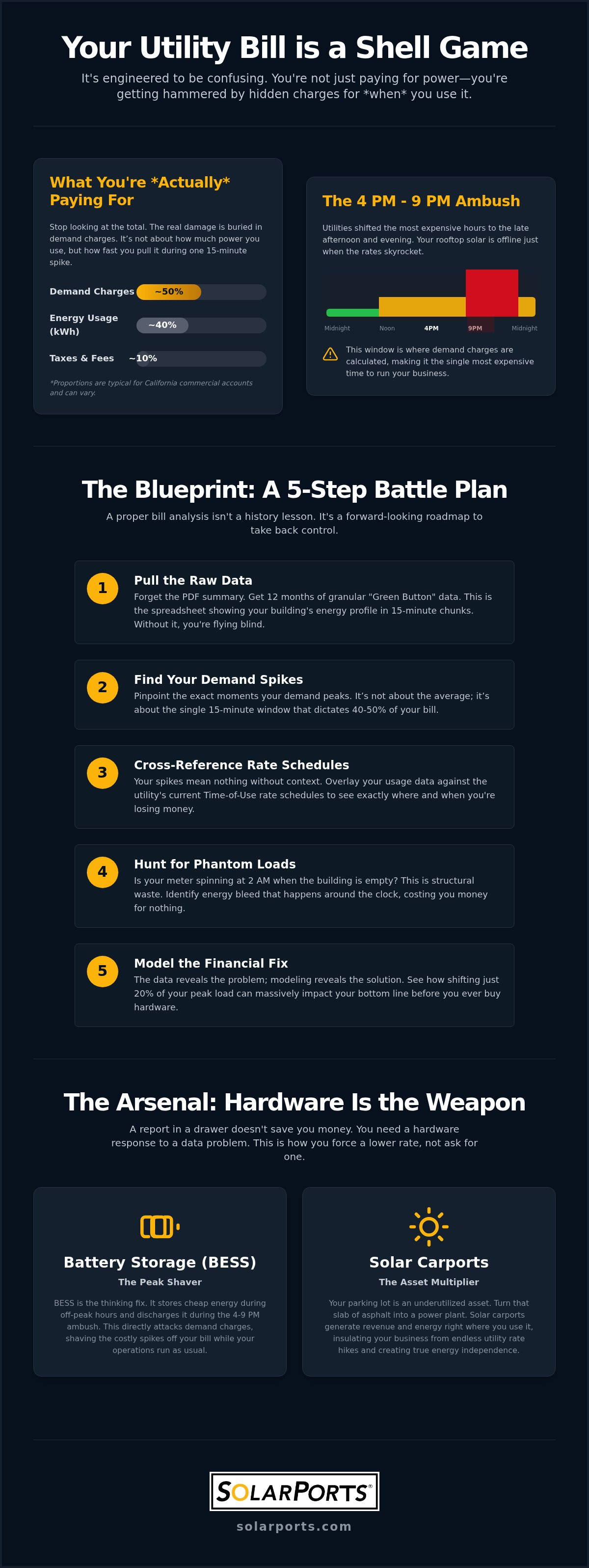 Business Electricity Bill Analysis: The Unfiltered 2026 Blueprint for CA Property Owners