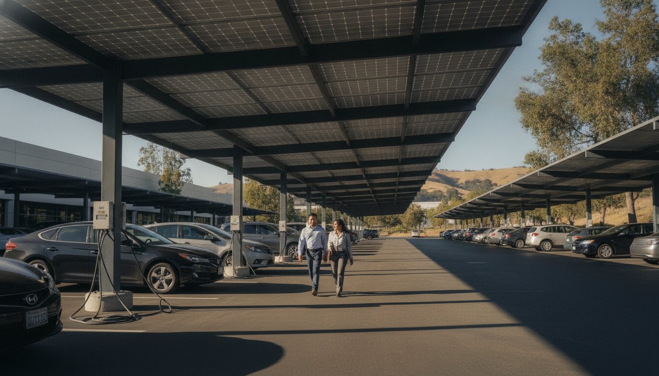 EV Charging Solar Carports: A Strategic Financial Asset for CA Commercial Real Estate