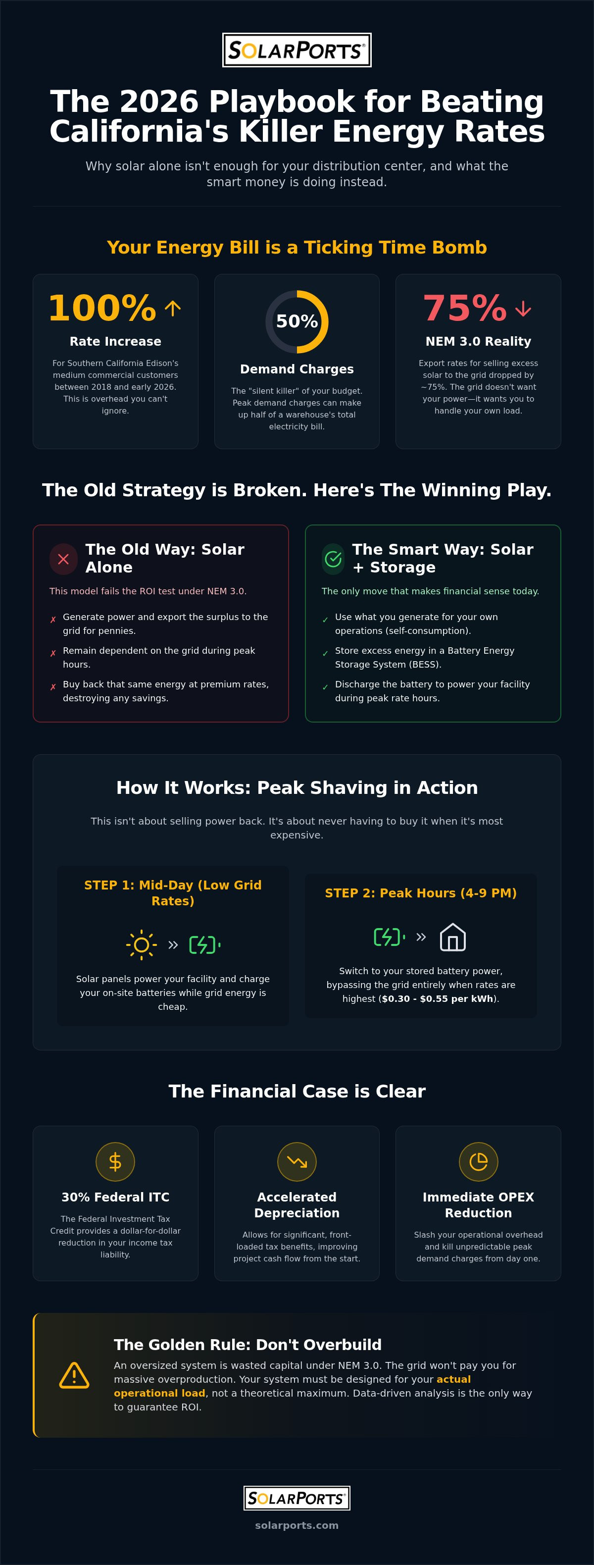 Solar for Distribution Centers in California: A Strategic 2026 Playbook