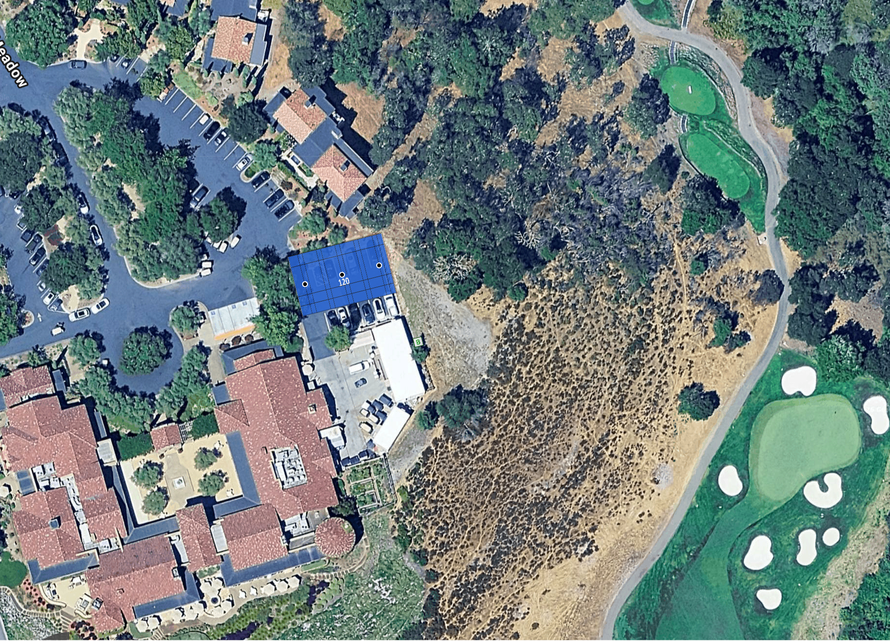System layout — solar carports at SANTA ROSA