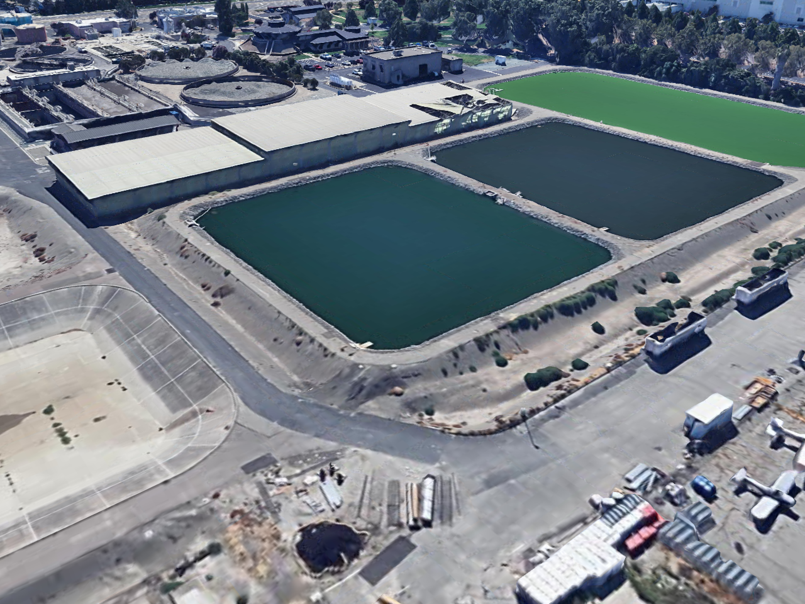 Aerial view of the LIVERMORE SolarPorts installation
