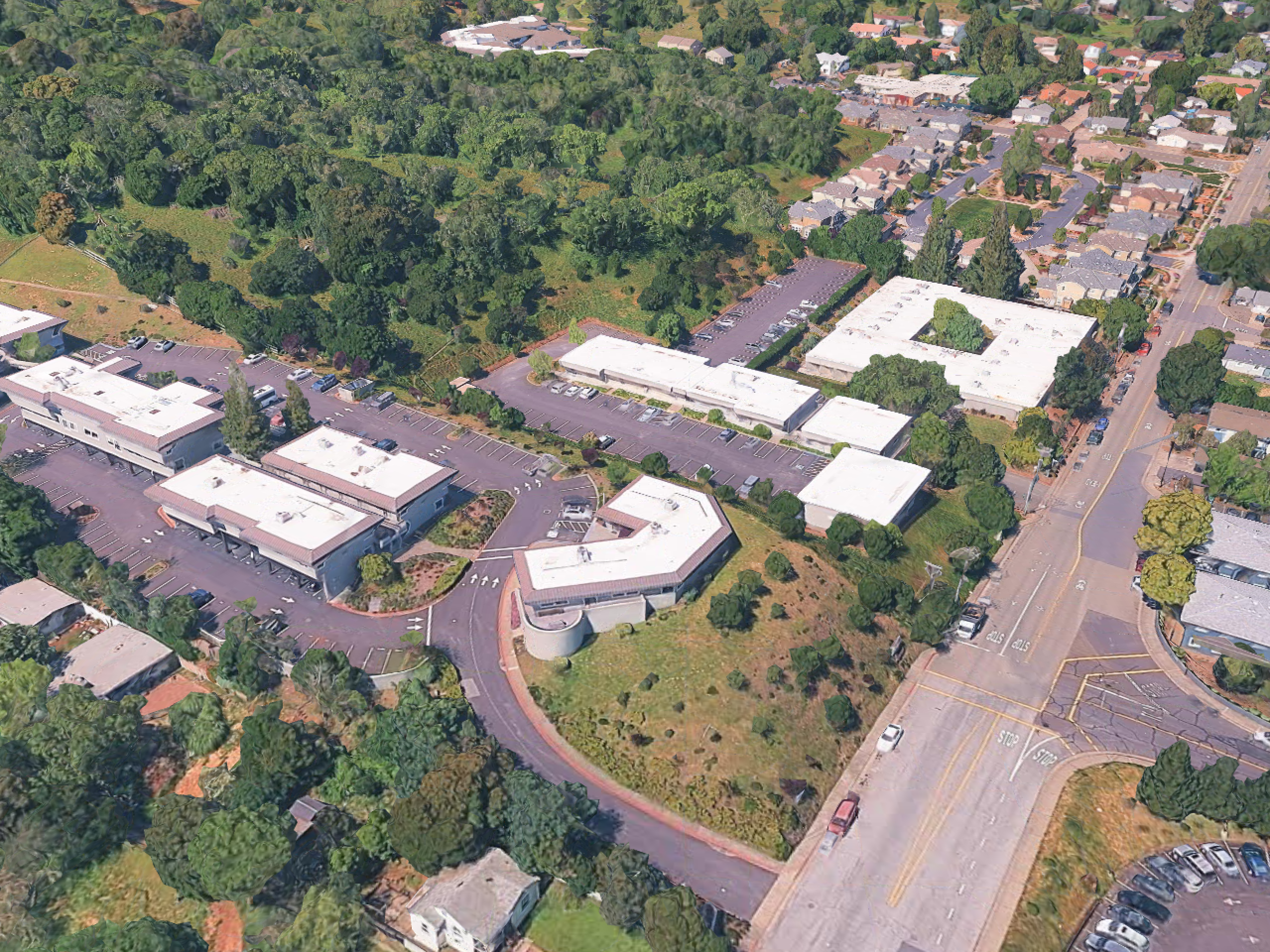 Aerial view of the NOVATO SolarPorts installation