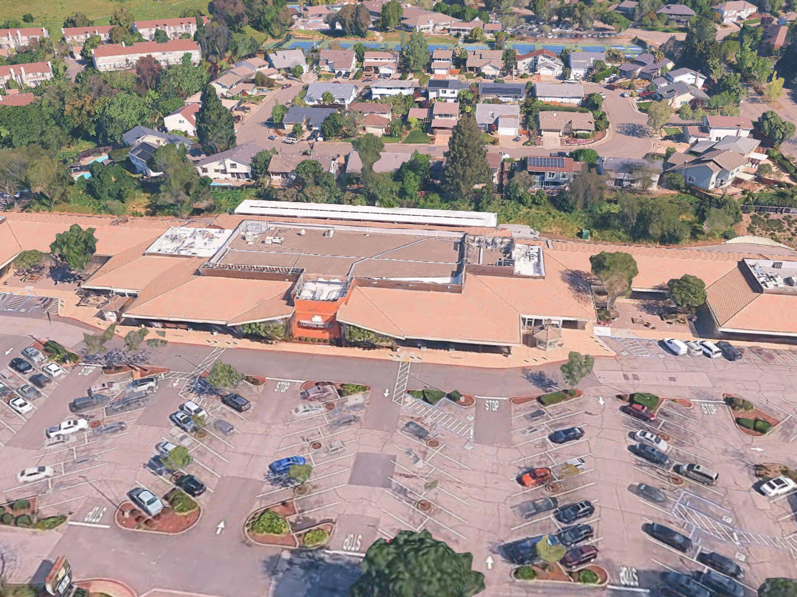 Aerial view of the NOVATO SolarPorts installation