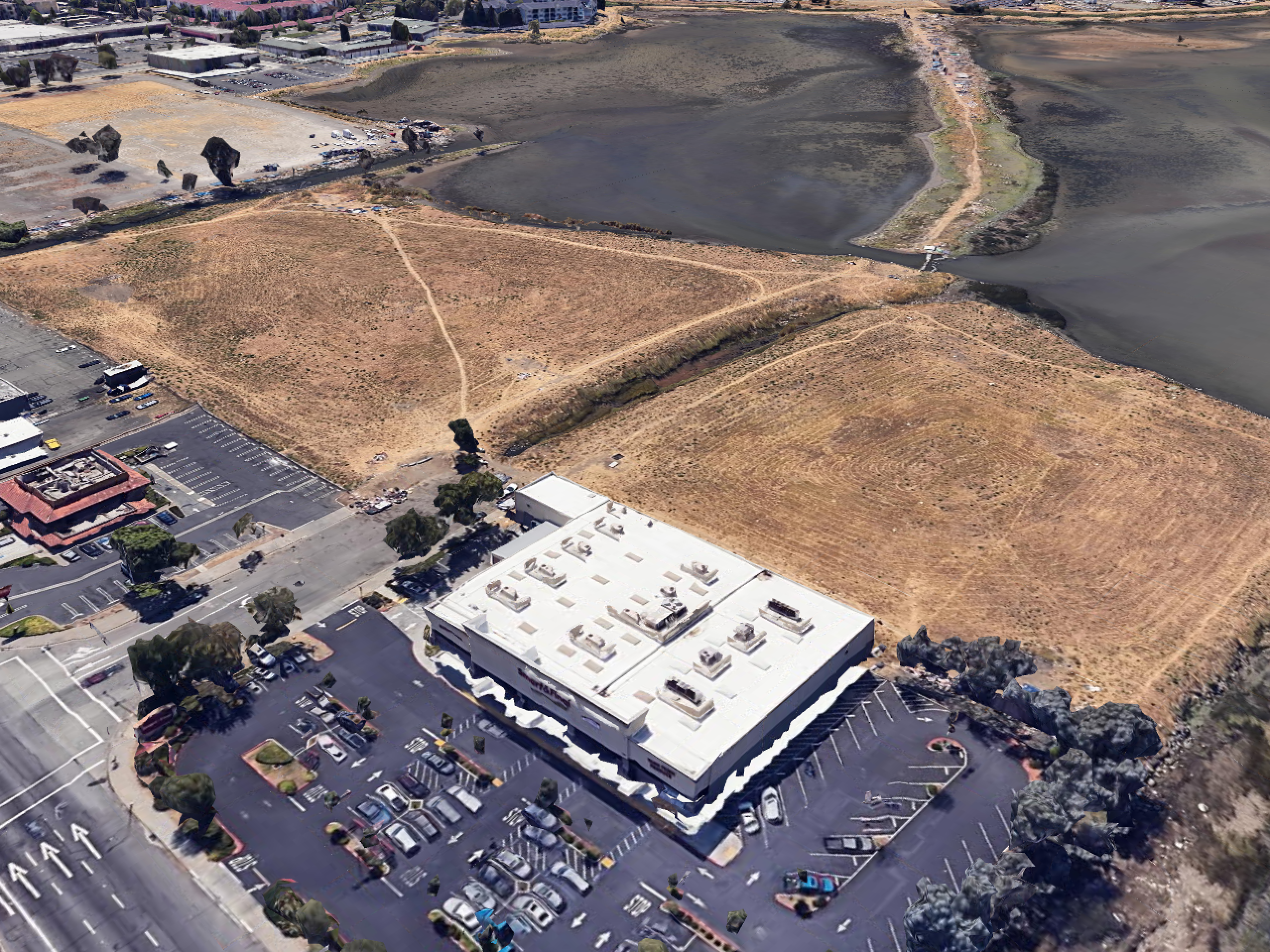 Aerial view of the Vallejo SolarPorts installation