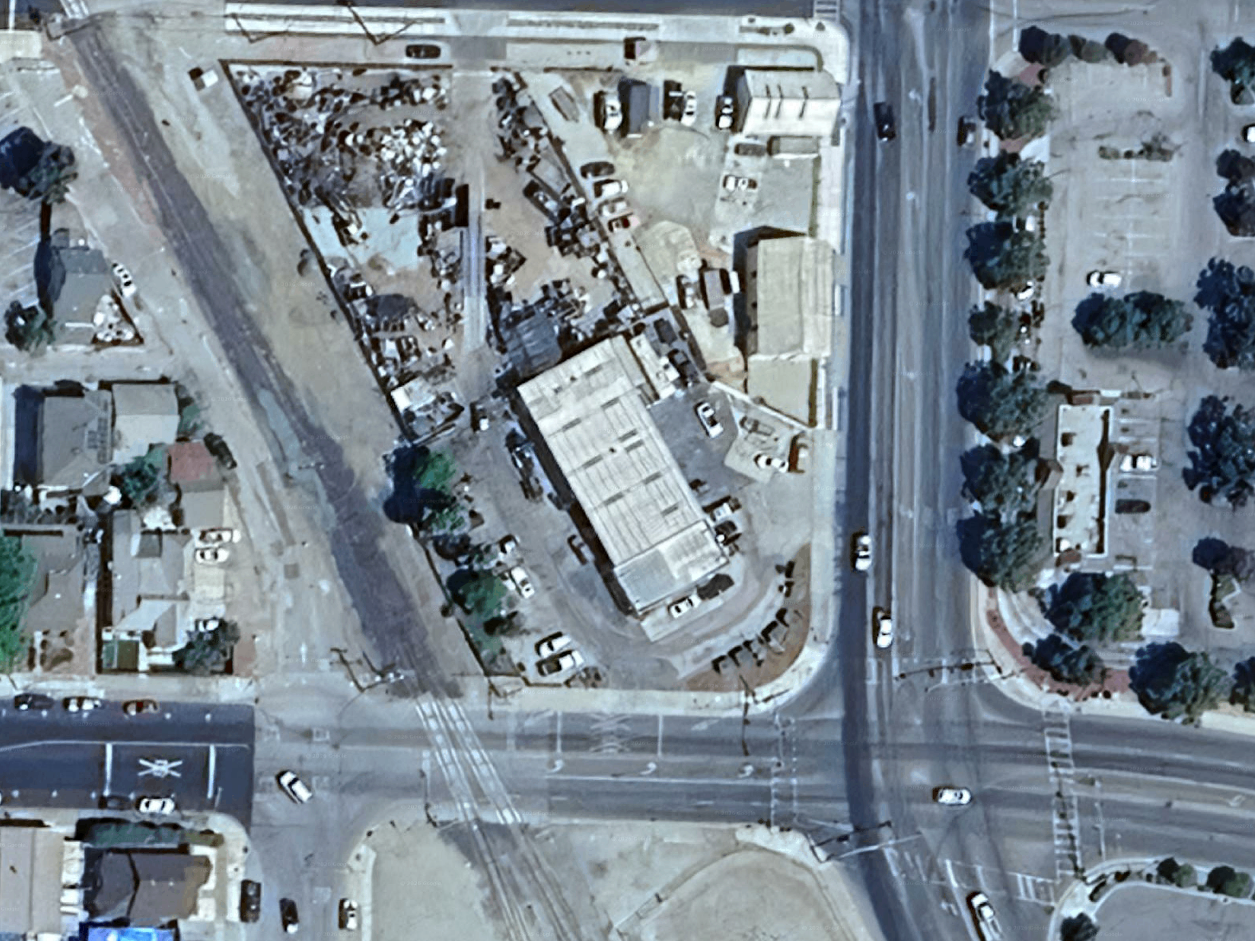 Aerial view of the  SolarPorts installation