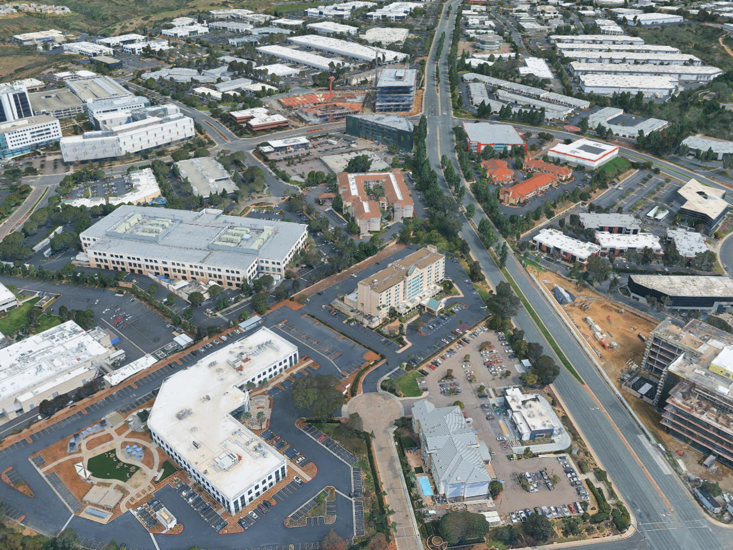 Aerial view of the SAN DIEGO SolarPorts installation